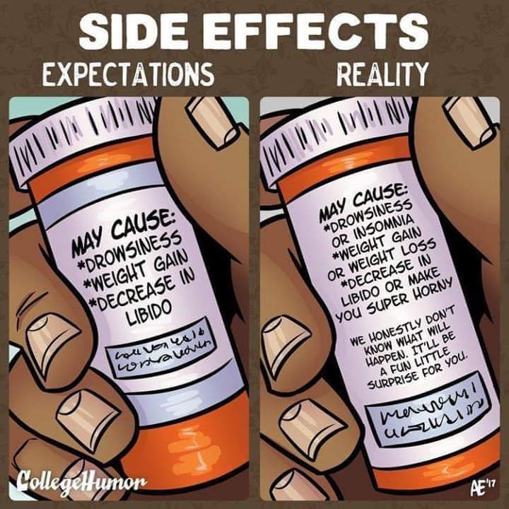 Mal47C's tweet photo. Spot on. My latest should have made me relaxed & sleepy. Ooohhhh no it didn't! I was pinging like it was the year 2000 & I was at a music festival. I should throw them out before I start thinking of using them recreationally!
#bipolardisorder #medfail https://t.co/CJACTZzXIA
