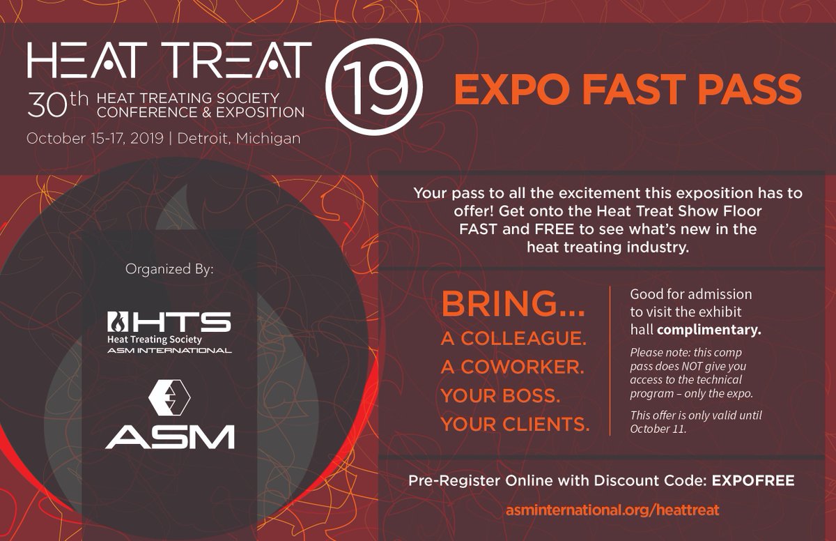 FlukePI's tweet image. Are you attending the #HeatTreat2019 Conference? We&apos;ll be there from October 15th-17th. Be sure to stop by our booth, #502!