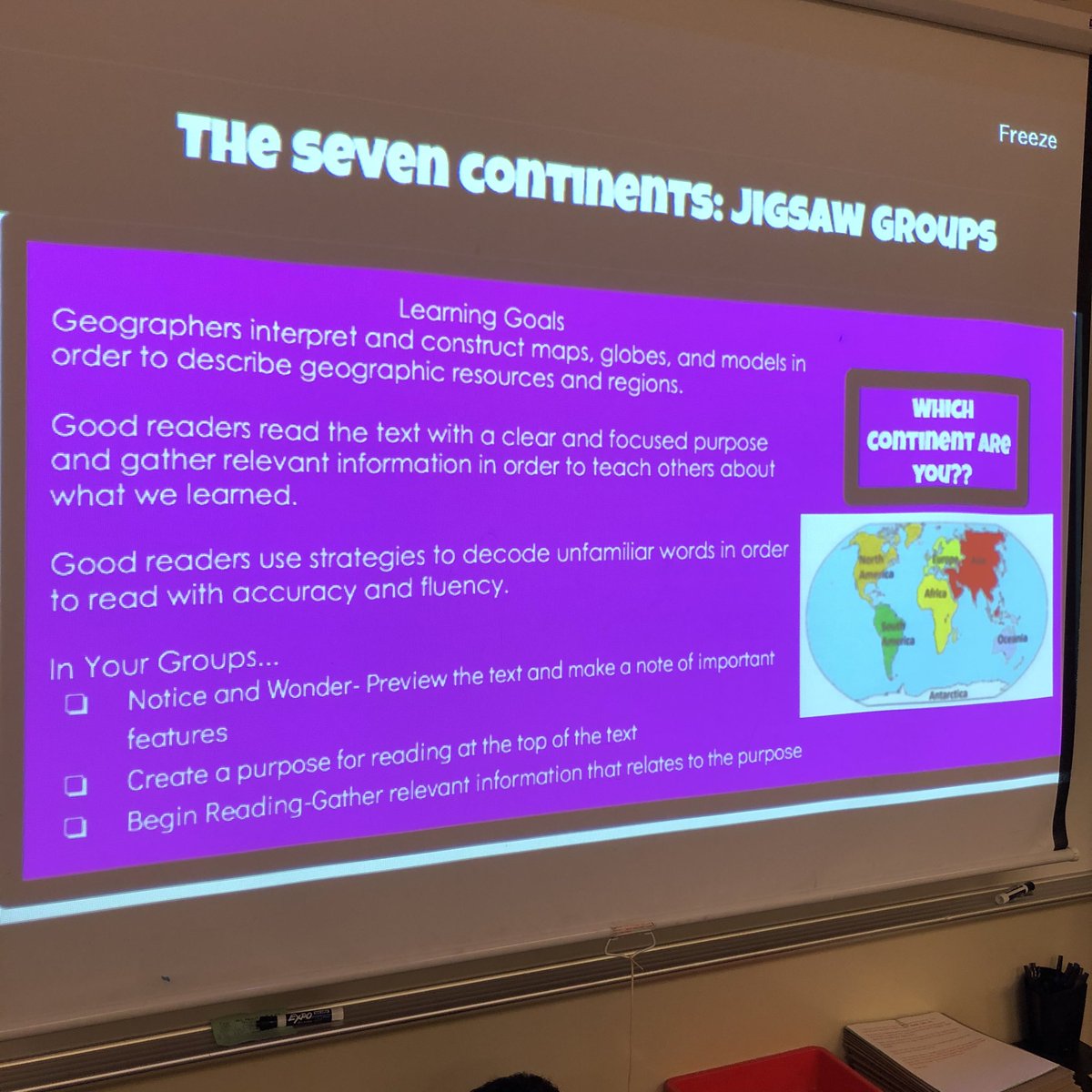jestaylor_fifth's tweet photo. Students previewed the text and developed their purpose for reading today in small groups! So proud of how far they have come with marking up the text with relevant info! #wcpsreads #proudteacher @trammjer https://t.co/X0SZd7zT7x