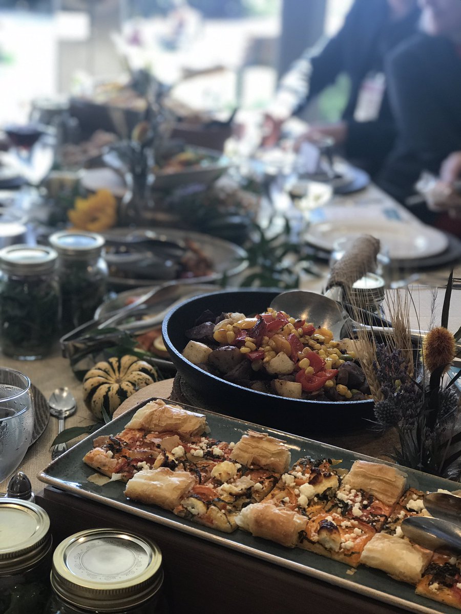 meetingstoday's tweet photo. A sumptuous fall bounty at lunch during #mtlive2019, at Delta Victoria Ocean Point Resort, from executive sous chef Dan Bain. Autumnal farm-to-table deliciousness! #DeltaVictoria #eventprofs #meetingprofs #tvicbusiness https://t.co/xWmHBAKYqB