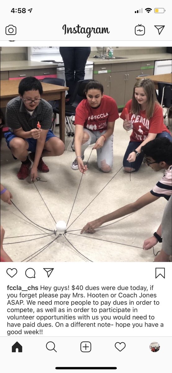 FCCLA__CHS's tweet photo. Don’t forget to pay dues this week https://t.co/U8jnwfA0QW