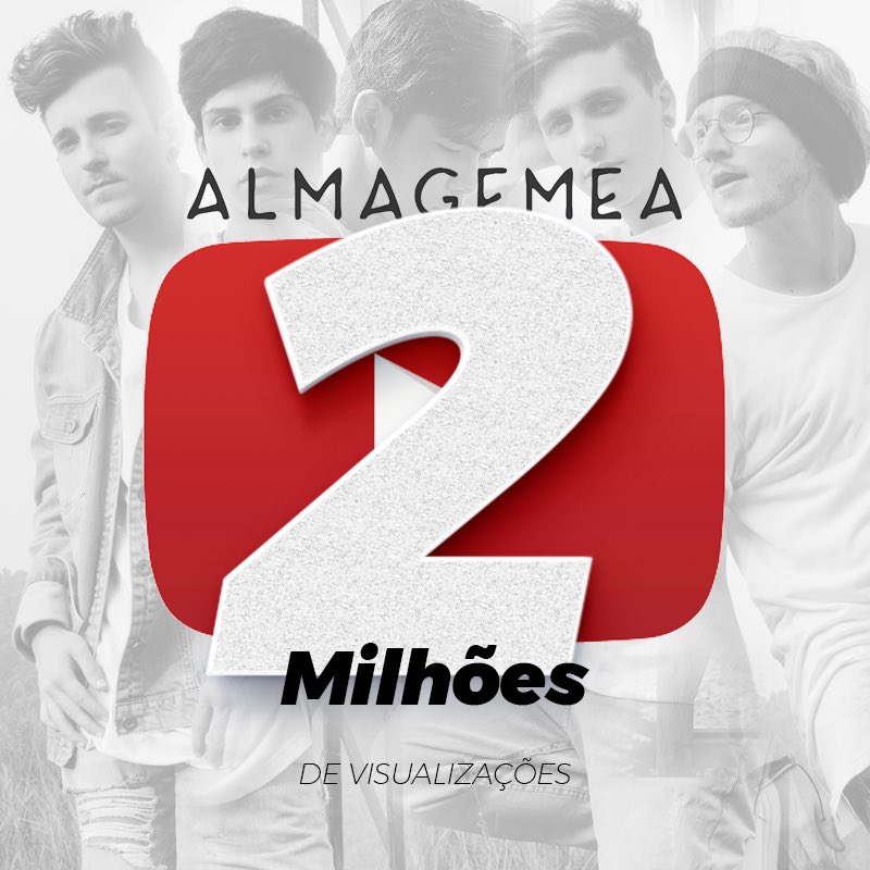 GrupoWibe's tweet photo. 🎉 2 MILHÕES DE VIZUALIZAÇÕES! 🎉
O MV de Alma Gêmea foi o primeiro videoclipe do Bpop a bater 1 milhão de vizualizações e agora também é o 1º a bater DOIS MILHÕES! 🌽🌽
Essa marca é muito importante pra nós e não podemos deixar de dedicar a vocês!
Muito obrigado!  ♥️
#AlmaGemea https://t.co/IOGS3aeLiy