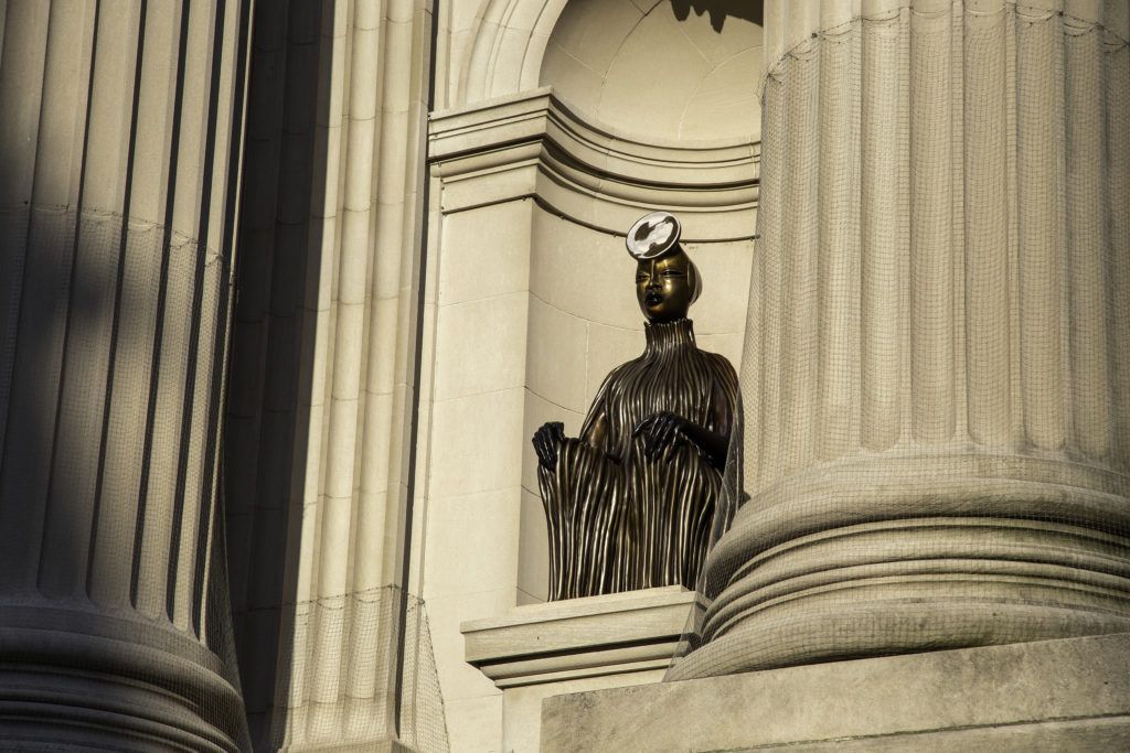 Earlier this month, the <a href="/metmuseum/">The Metropolitan Museum of Art</a> unveiled the first-ever commission for its facade, a subtle yet eye-popping series of sculptures by artist Wangechi Mutu. Read more about how her African-inspired caryatids break free of tradition: bit.ly/2nX96TR