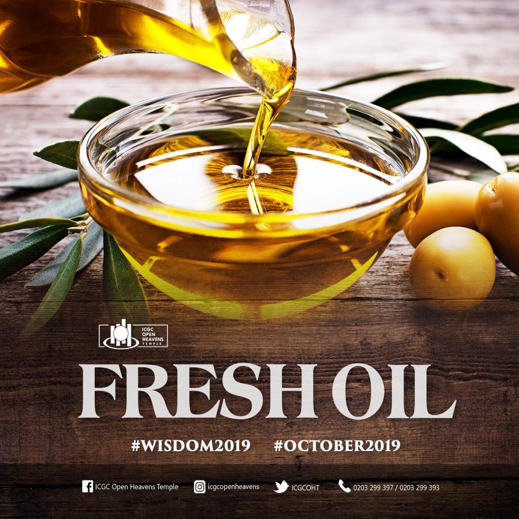 Our Month of Fresh Oil. 

#October2019
#seasonoffreshanointing 
#wisdom
#weareicgc
#icgcoht