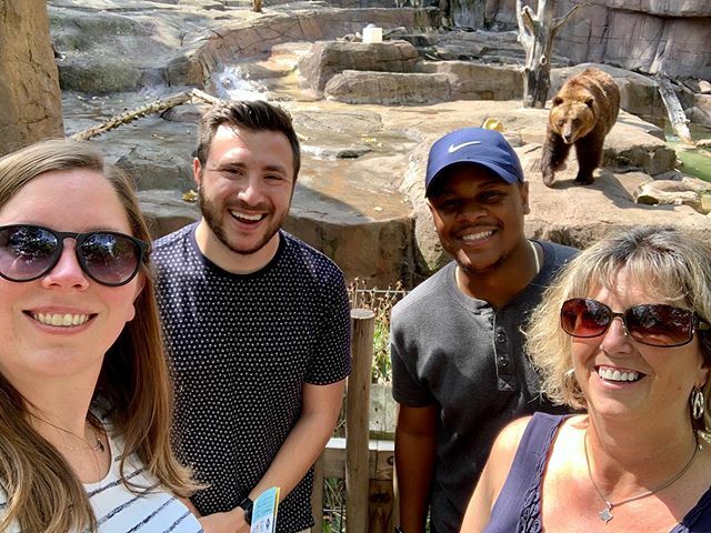 CSmelser24's tweet photo. Meet the newest team member. He’s playful but needs to work a bit on his manners. #studentsteamtakesonthezoo https://t.co/FWrmvtBCJy https://t.co/7ARpSZR73w
