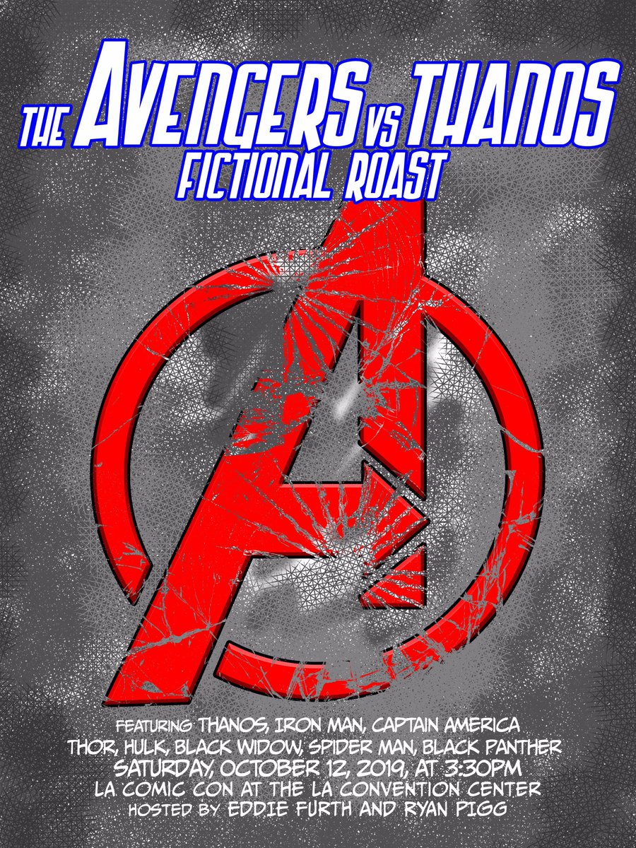 <a href="/HistoricalRoast/">Historical Roast</a> <a href="/winz_weras/">winz_weras</a> And we’ll be there to roast another evil guy, Thanos! 

Come watch Captain America, Iron Man, Spidey, and the rest of the gang take down Thanos again at #LAComicCon Saturday October 12th! 

#TheAvengers #Thanos #Marvel #StanLee