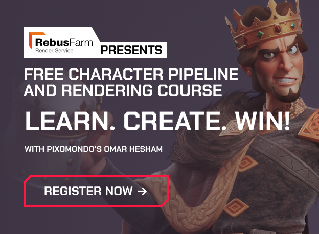 cgsociety's tweet photo. Starts in TOMORROW! Join our FREE Character Pipeline and Rendering Course and get a chance to win an XP-Pen tablet, RebusFarm render points, and a CGMA course. Sponsored by RebusFarm and taught by Pixomondo's Omar Hesham! Starts on Oct 1. Check it out he… https://t.co/6upDvCuu4P https://t.co/r0tRmu6FPx