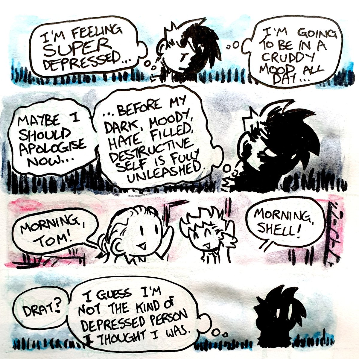 MiniTomComic's tweet photo. Day 1572. Brighter idea. #MiniTom #depression https://t.co/s6MpN3dxy9