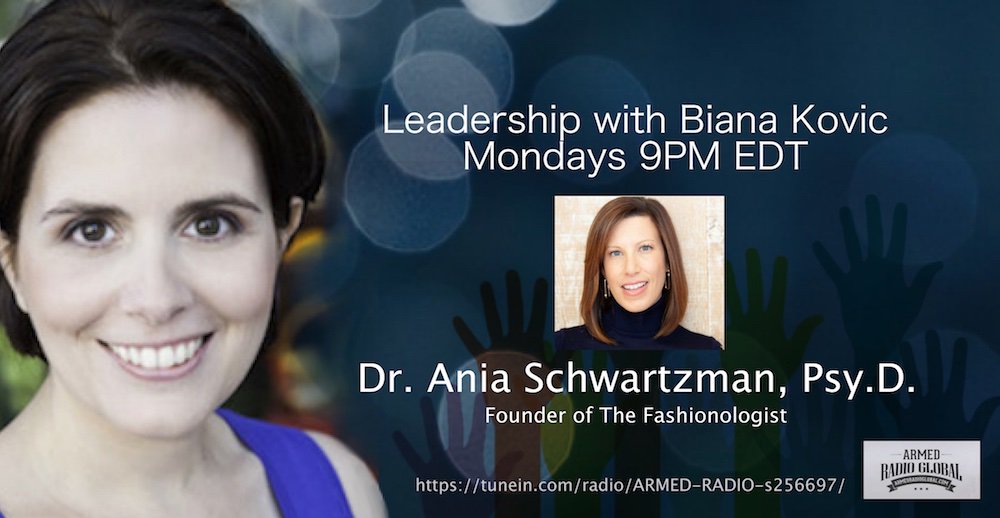 If it's Monday, it's Leadership With Biana Kovic Show. Join me and my special guest Dr. Ania Schwartzman <a href="/AniaSchwartzma1/">Ania Schwartzman</a> – Founder of The Fashionologist tonight 9pm EDT on Armed Radio Global. tunein.com/radio/ARMED-RA…
#leadership #learn2lead #leadershipdevelopment #Leaders
