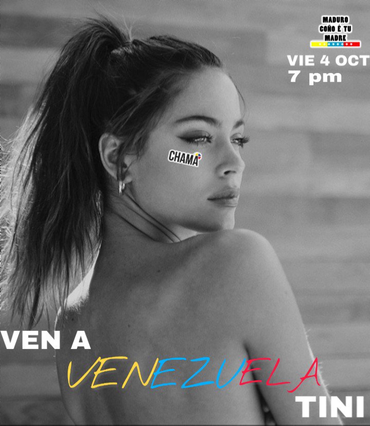 hugo12david's tweet image. Hola poliedro 🇻🇪 este viernes 4 de octubre a las 7pm haremos un TT (VEN A VENEZUELA TINI) para TINI con el fin de que se de cuenta que el fandom venezolano está activo y quiere su presencia, confirmar en los comentarios si te activas a ayudar 🙏🏼🥺