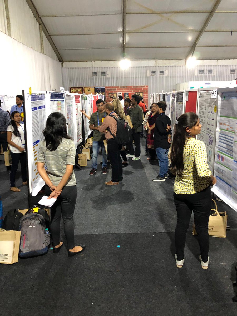 sgrfconferences's tweet photo. Post the following caption for these - 
“Thanks to our sponsors @EMBO for supporting students and providing a platform to showcase their research #studentresearch #2019NGBT #EMBO #science #Genomics #drugdiscovery #proteomics #clinicalresearch #Biotechnology #scienceforlife https://t.co/gtMDPiJ0ut