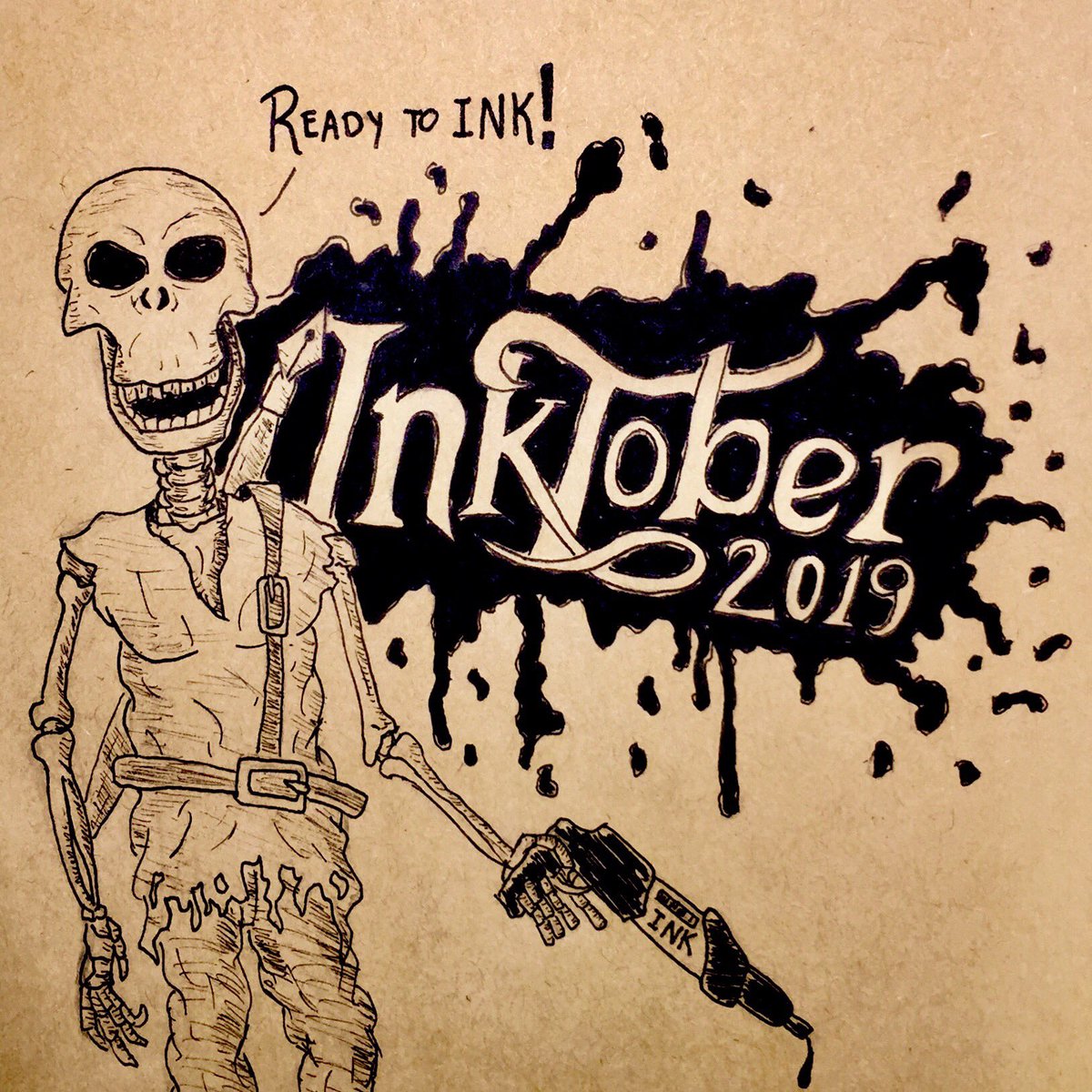 byron_velis's tweet photo. INKTOBER IS ALMOST HERE!!
#Inktober #Inktober2019 #ink #handdrawing #skeletons #27pm https://t.co/NDvyMzNgA0