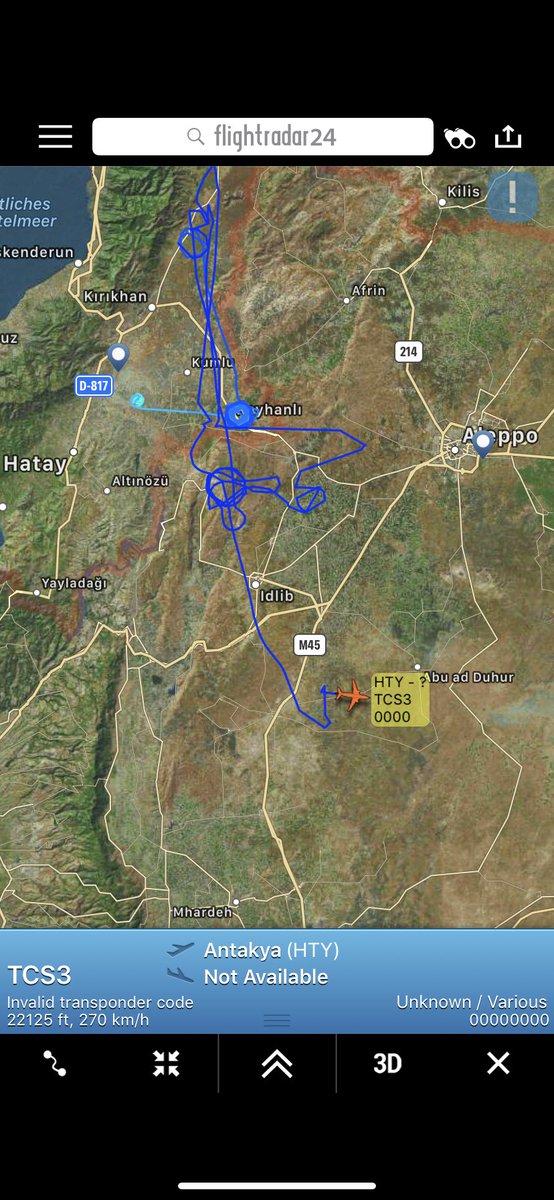 KalteMalte53's tweet photo. x2 Turkish Drones over Southeast Turkey. #TuAF #drones #TCS3 #TCT2 
- invalid transponder codes as usual
- a regular visitor during night time
- TCT2 has a faulty signal over #Iran 
- normally not entering #Syria f long

#avgeek @YorukIsik @BabakTaghvaee @Obs_IL @WithinSyriaBlog https://t.co/HoTPC0cuyr