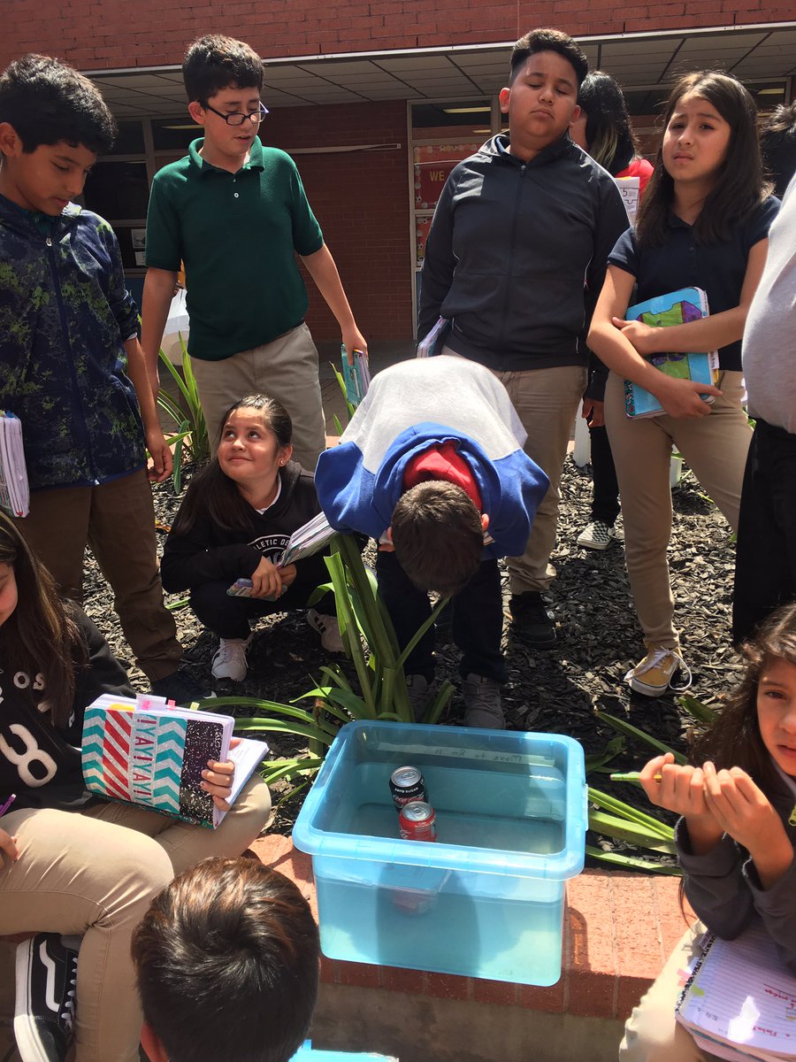 AnaPValenzuela's tweet photo. Coke Regular v/s Coke Zero. Students predicting if they would both float, both sink, Zero sinks and Regular floats.. or viceversa :) @GrayES_AISD @STARS_902 #GrowingMindset #GrayTScience #SugarIsHeavier @Chutita68 https://t.co/QN94lDfXey