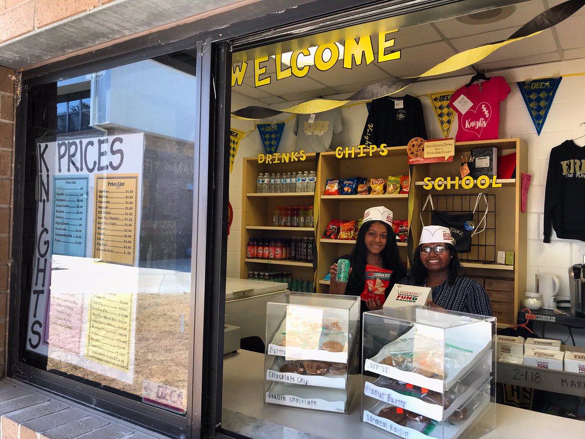 HAPPY #DECASBEWeek !!! Some new items in the Knights Market are Pop Chips, Arizona Can Teas, and today’s feature: Krispee Kreme Donuts🍵🍩