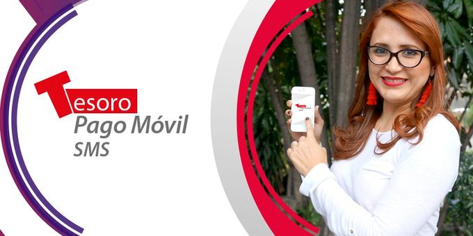 soyfornerino's tweet photo. Para disfrutar de Tesoro Pago Móvil vía SMS sólo necesitas poseer un teléfono con línea activa y afiliarte al servicio a través de Tesoro en Línea... ¡El Banco del Tesoro, un banco nacido en Revolución! #SoberaníaYPaz @EneidaLayaPsuv @bcodeltesoro @ChavezEnRed https://t.co/bD8tPxKjfm