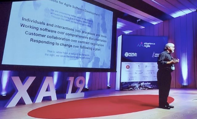 AgileMario's tweet image. At #experienceagile as the Agile Futurist.  What do you think the future of agile looks like by 2029? #agile #futureofwork #MondayMood