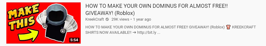 Kreekcraft On Twitter This Dominus Is Literally More - how to make your own dominus in roblox free