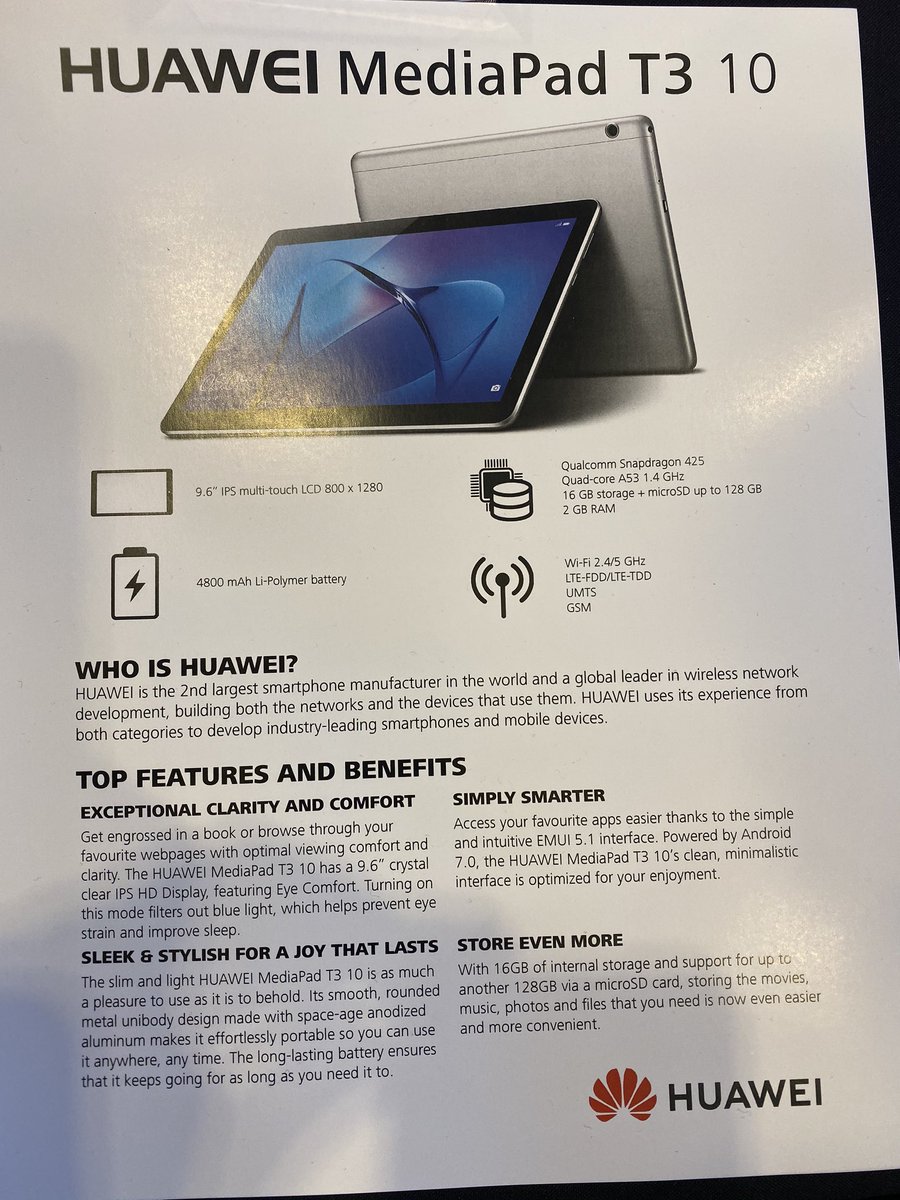 Exciting News! We will be carrying <a href="/Huawei/">Huawei</a> . Great Tables with huge battery life. Available soon at your local #Abbotsford <a href="/LondonDrugs/">London Drugs</a>