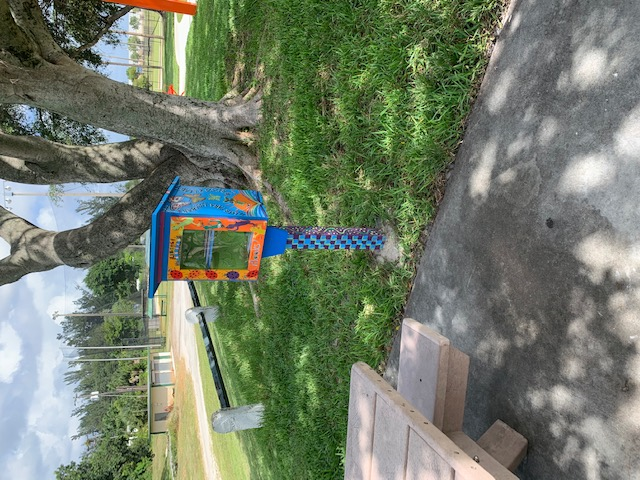 AskBMSD's tweet photo. Little Library project from Broward Academy in Sunview Park (Broadview Park area) of the BMSD. #BMSDatwork https://t.co/ZltedfpreP