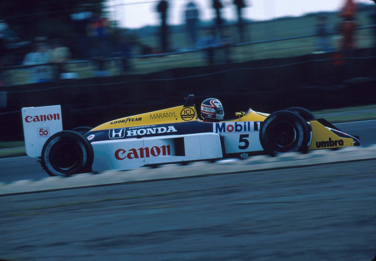 Legendary F1 A Twitter Nigel Mansell Canon Williams Fw11b Honda Ra167 E 1 5 V6 Gp Silverstone 1987 F1
