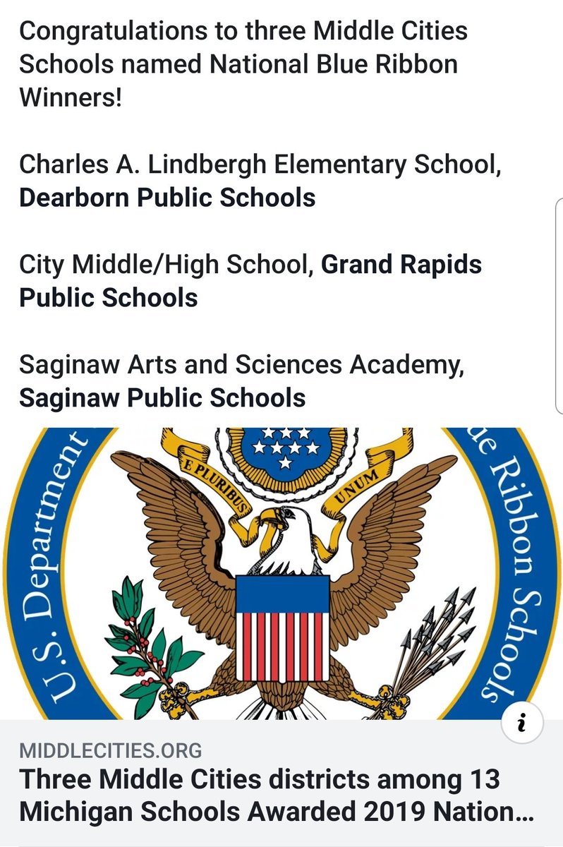 VillegasVirtual's tweet photo. When your district achieves the National Blue Ribbon status for academics you know our staff and students are National Blue Ribbon material through and through! #SaginawProud  #SPSD https://t.co/Pv2K808aYh