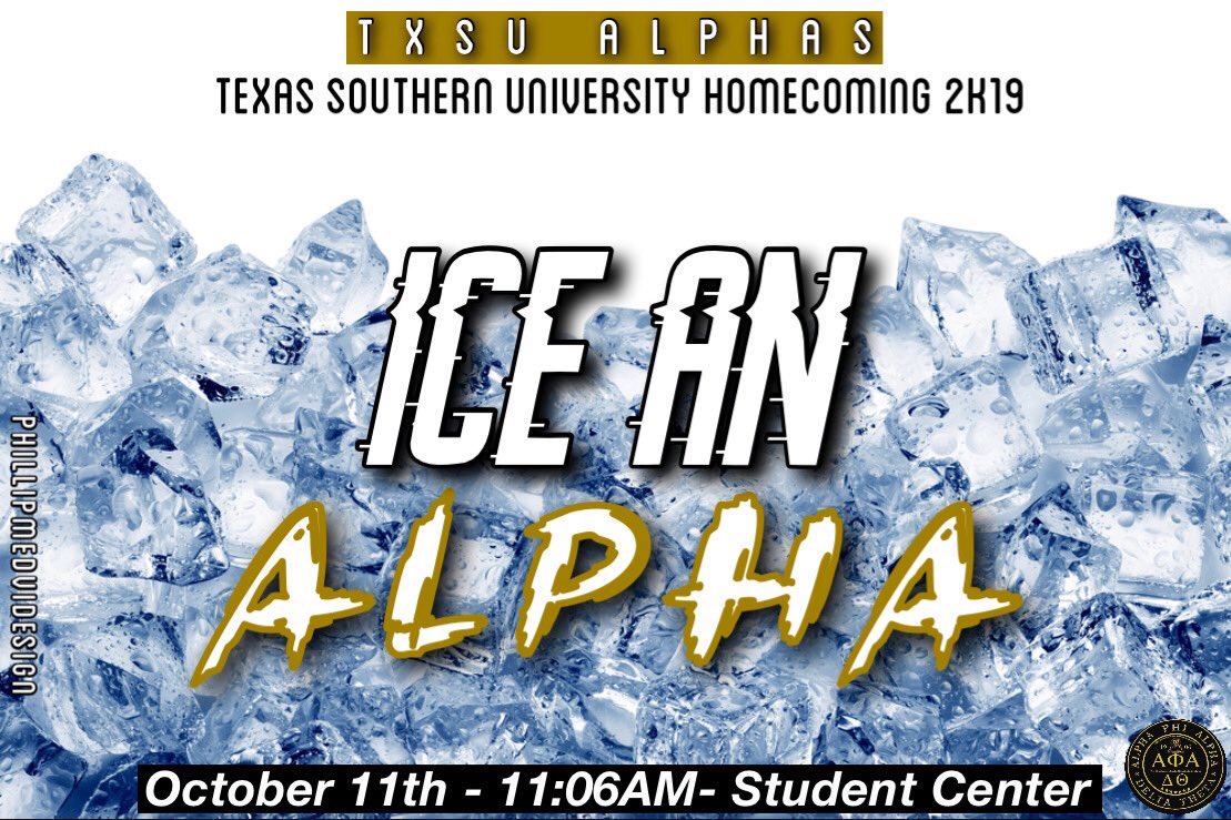 teamharrison__'s tweet image. TIGER NATION🥶

Come out and pie OR ice ya phavorite Alpha during #TxSUHC2k19 !! 

#PieAnAlpha
#IceAnAlpha