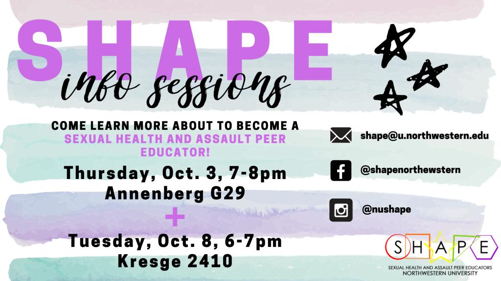 SHAPEatNU's tweet photo. SHAPE Info Sessions https://t.co/vvKaserbuO https://t.co/LR7mRzbFLu