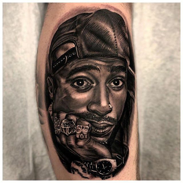 2Pac Tattoo Design Idea  OhMyTat