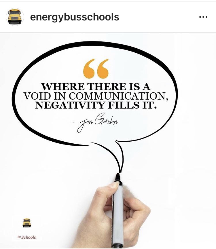 This is why communication is so important.