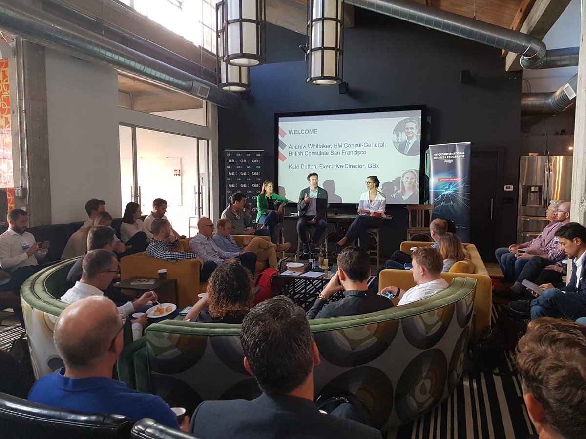 GBxGlobal's tweet photo. And that's a wrap for this first day of #BritsByTheBay! Shoutout to our sponsors and supporters: 
@UKin_SF
@tradegovukSF
@Barclays
@wilsonsonsini
@DFID_UK
@GotoGrow_London
@L_Pbusiness
@EUinmyRegion
@SVIPUK
@shasta
@CapitalGroup
@TechCrunch
@theinferno https://t.co/8GF9NGir2F