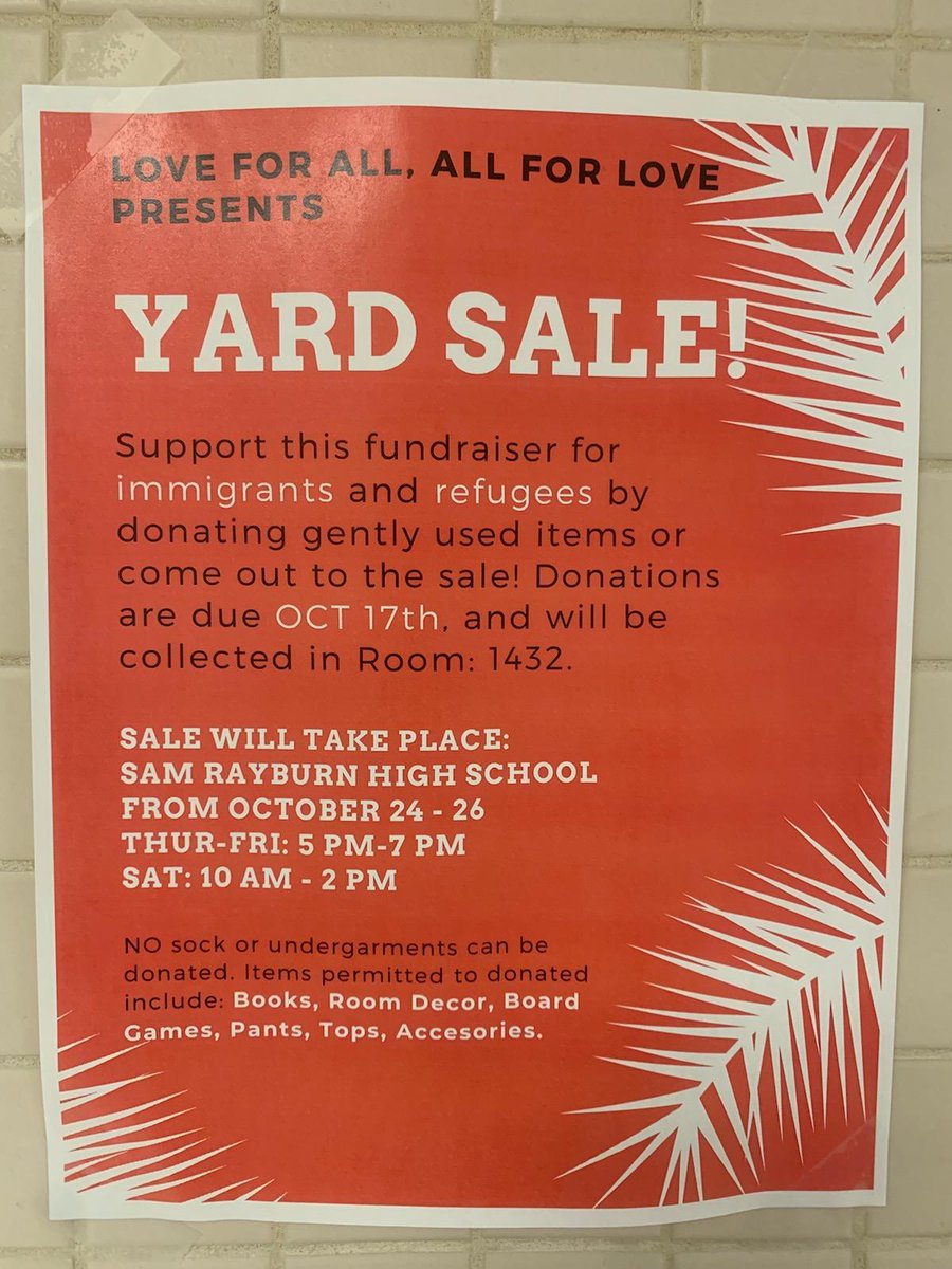 And.. we're off! Contact Dani56287@gmail.com jasmineescobar92@gmail.com or cr0273450@pasadenaisd.org for any questions!