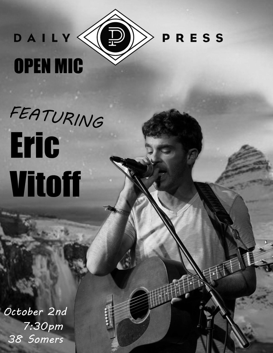 He's our first 2-time Daily Press feature, and for good reason...

Come see the electrically-augmented Eric M. Vitoff on Wednesday!

⚡️⚡️⚡️⚡️🤘