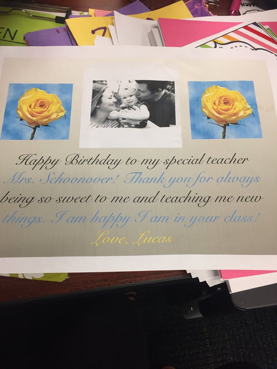 MrsSchoonover's tweet photo. So blessed will all the birthday love! These kiddos made my day! #isdstrong #isdsecond #blessed https://t.co/GVB6ghQeLl