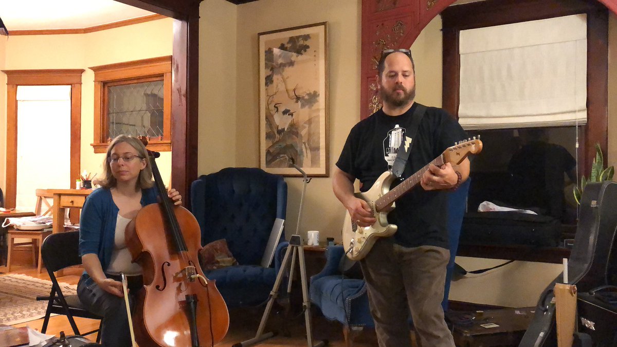 Band practice! Getting ready for our CD release show!