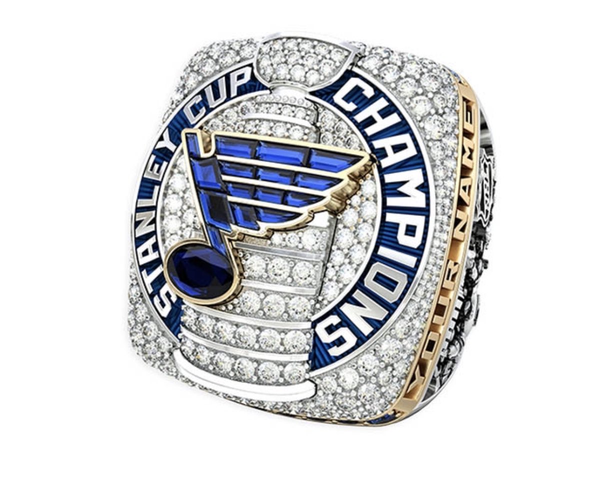 Darren Rovell on X: Ring maker @Jostens is offering fans a chance to buy a  version of the St Louis Blues Stanley Cup ring. Limited to 139, it is made  out of