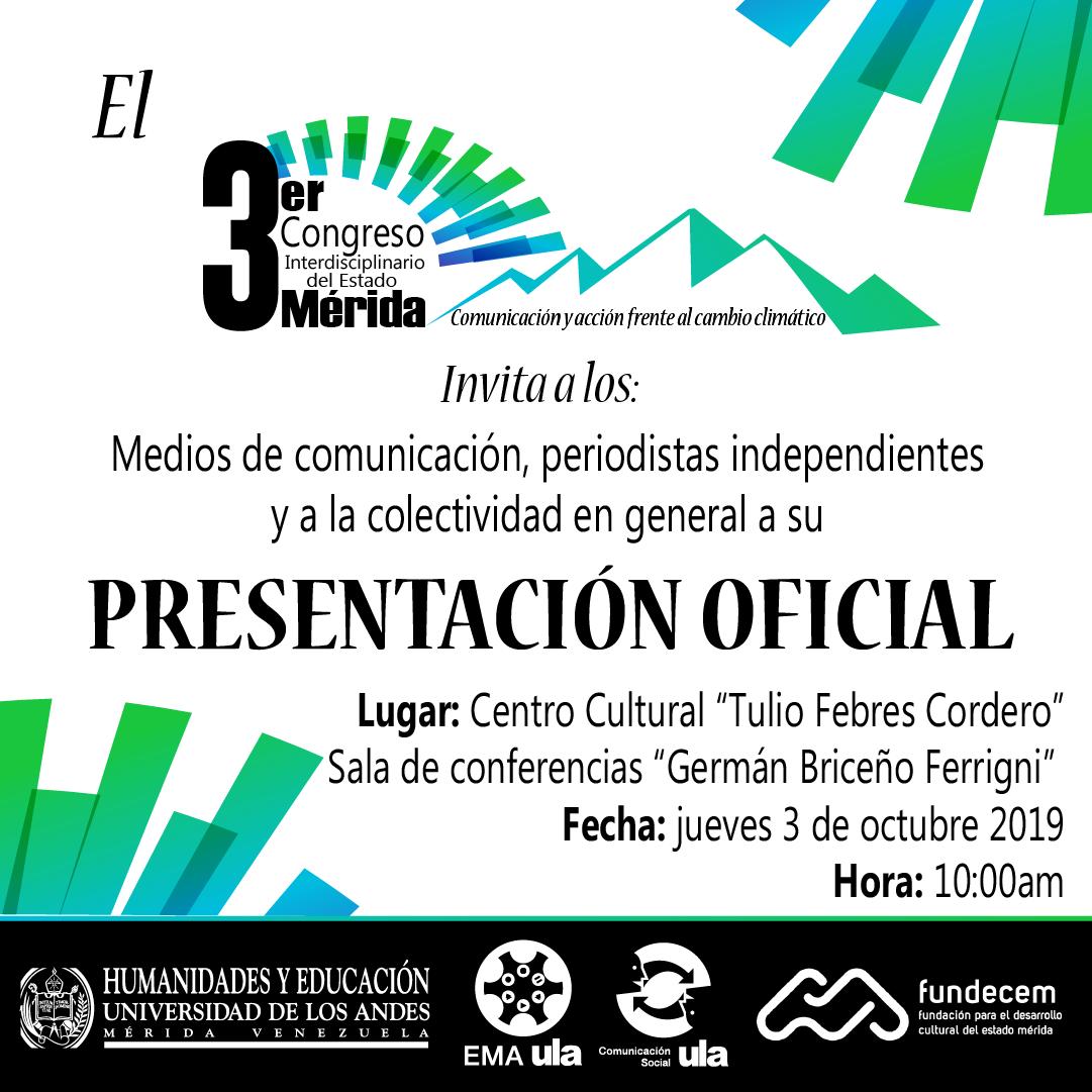 congresodmerida's tweet photo. El comité organizador del 3er Congreso de Mérida: Comunicación y acción frente al cambio climático, invita a los medios de comunicación, periodistas independientes, instituciones, movimientos, ONGs, y a la colectividad en general a:
#CongresodeMerida #CambioClimatico https://t.co/4w3WyjsHj2