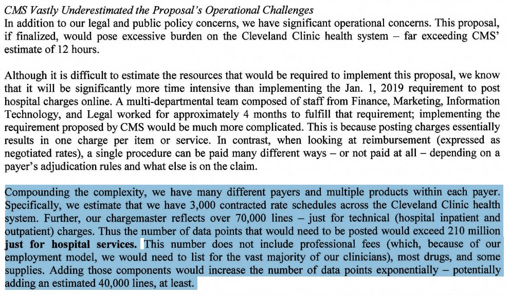 bobjherman's tweet image. Hospitals, like @ClevelandClinic here, are arguing negotiated payments with insurers should not be aired publicly because, ya know what, the system is just too damn complex. modernhealthcare.com/hospitals/hosp…