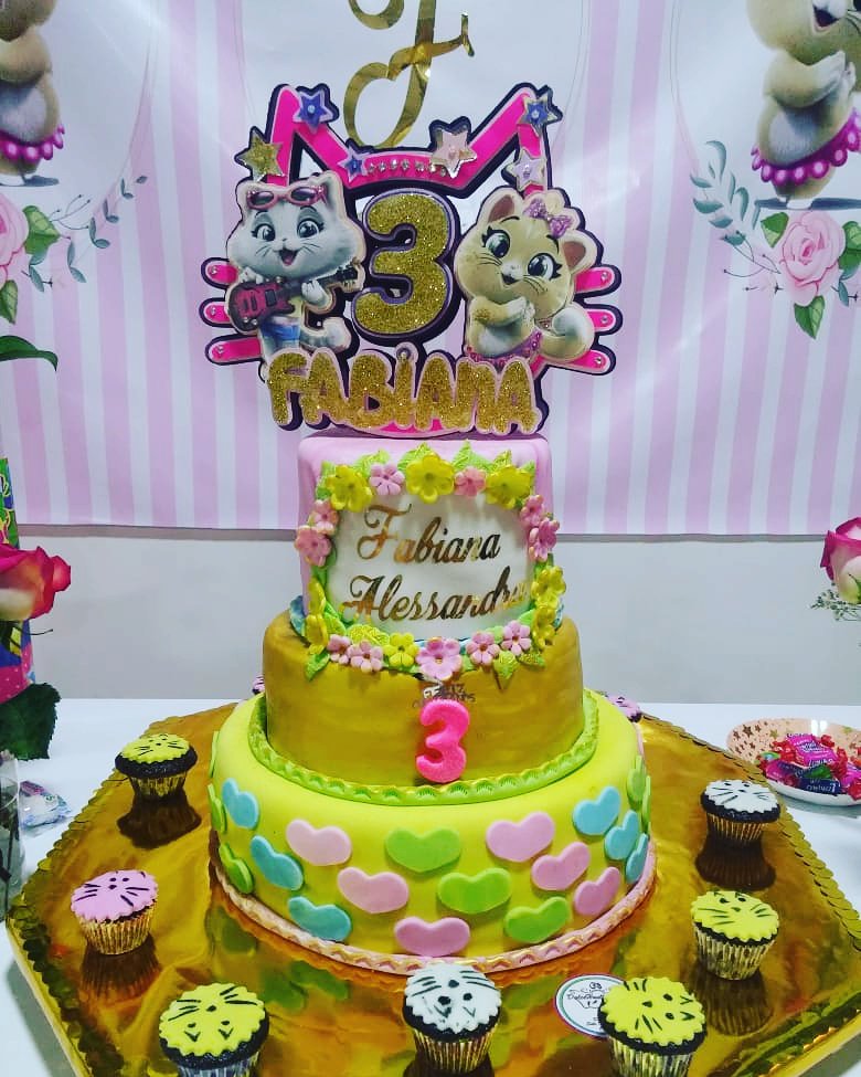 CakeHuella's tweet photo. Gracias a dios una Cake de 44 gatos para la princesa Fabiana Alessandra en sus tres años https://t.co/dDKtyFWiYj