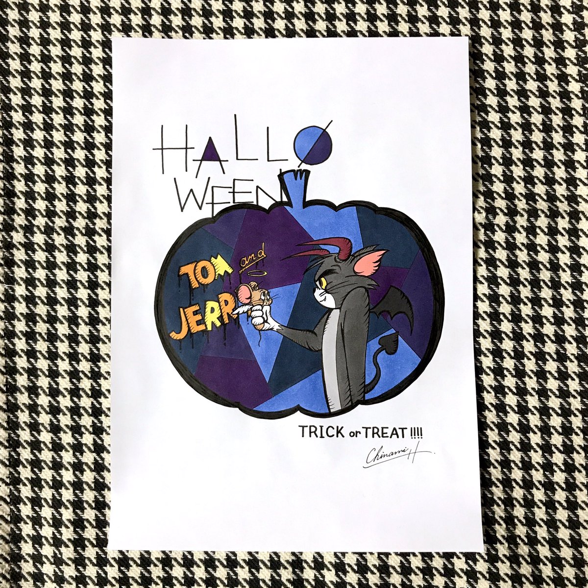 ちょなみ Tom And Jerry トムとジェリー 今日から10月 ハロウィンイラスト完成しました Trick Or Treat このジェリーの表情が可愛い 絵 イラスト 落書き ハロウィン ハロウィンイラスト Drawing Art Illustration Tomandjerry