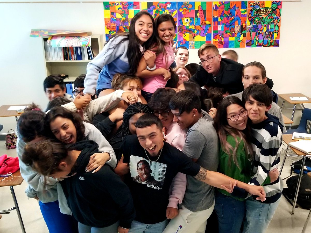 CoachCisneros's tweet image. 6th Period won the "Ratio Challenge" this year and broke the all-time record by fitting 30 people in a 25 square-foot area! This and other ratios were then used to estimate several crowd sizes at music festivals. #lobomath #practicalmath @RRiali @lytle23