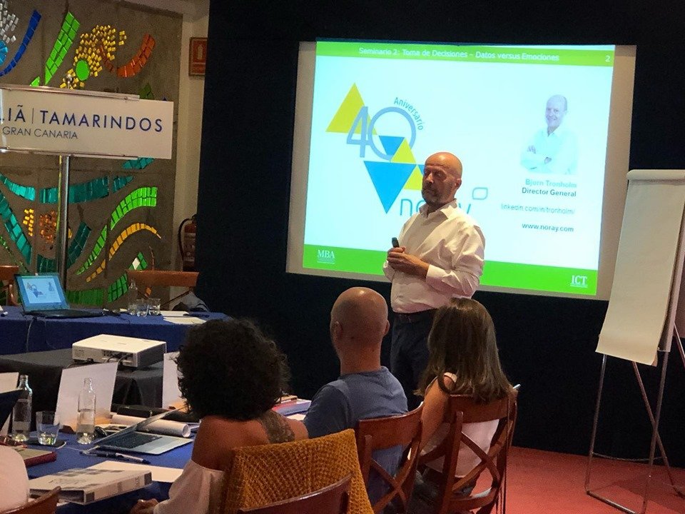 Nuestro Director General, Bjorn Tronholm, impartió un seminario para los alumnos del <a href="/ICanTurismo/">Inst Canario Turismo</a> “Toma de sesiones: datos versus emociones. Papel del Business Intelligence en la Gestión Empresarial” 

Gran experiencia para todos🤩💯

#NorayHtl #ICTurismo2019