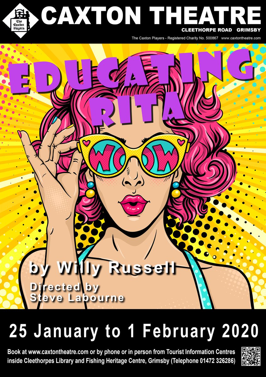 thecaxton1's tweet photo. Don't forget our free entertainment this Thursday, a 45 minute taster of our January play Educating Rita. 7.30pm in our Studio Bar, doors open 7pm. No entry fee. Bar open. All welcome. #lincsconnect #freenightout #havealaugh #whynot https://t.co/0dvLRg8z1G