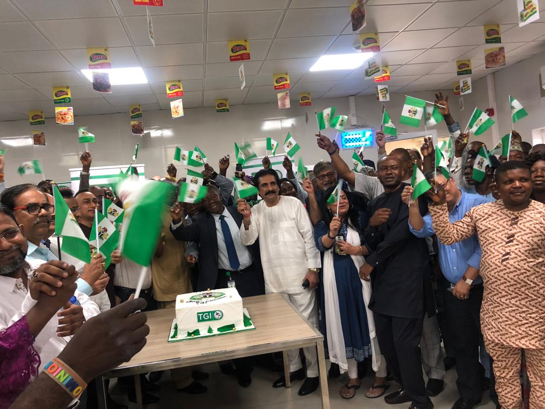 Happy #IndependenceDay to Nigeria.

The foundation of <a href="/TheTGIGroup/">TGI Group</a> was laid here about 40 years ago, and we have since grown in leaps and bounds.

May #Nigeria continue to progress!  

Here's a snippet of what we were up to at our HQ to celebrate #NigeriaAt59