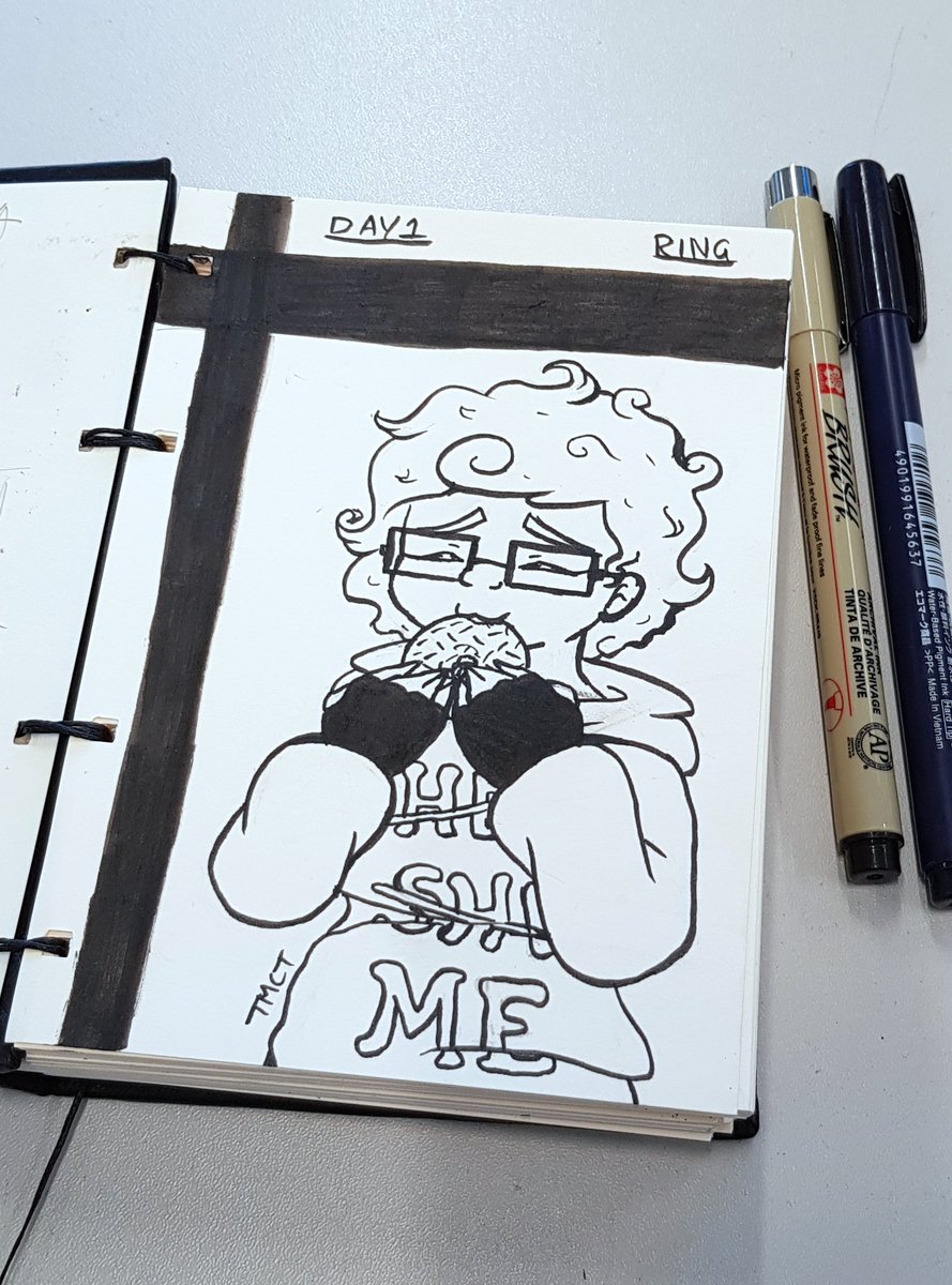 Don't know if I'll do everyday but here's Day 1 of #Inktober2019 😊