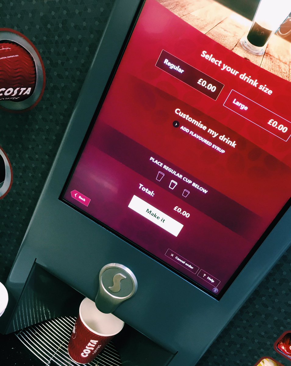 It's been a while since we lasted tweeted. But this has to be something worth tweeting about.... FREE COSTA!

Lots of smiles at the machine this morning.

A few surprises too with people not aware it was free. Well done <a href="/CostaCoffee/">Costa Coffee</a> #coffee #CostaCoffee #freecoffee