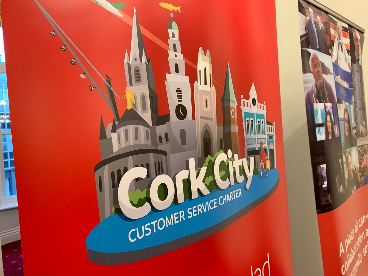 jonathanhealy's tweet image. And onto the second office of the morning - working with @corkcitycouncil to promote the Cork City #CustomerServiceCharter @MetropoleCork (busy morning..)