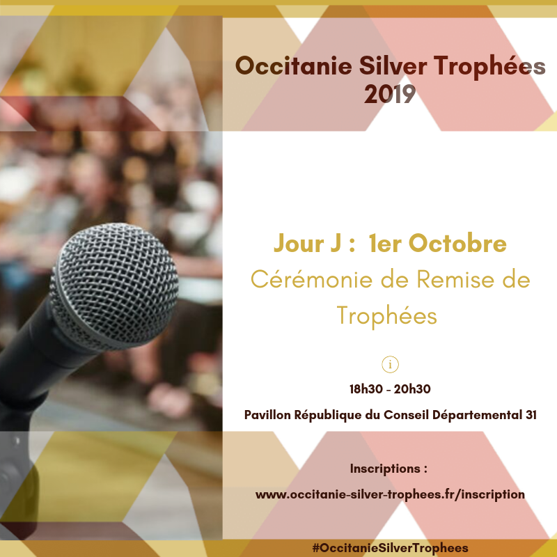 📣 Il ne vous reste plus que quelques heures pour vous inscrire à la cérémonie des #OccitanieSilverTrophées ! 🏆
💻 🖱️ Cliquez sans plus attendre 👉occitanie-silver-trophees.fr/inscription?ut…

#Occitanie #Trophées #Toulouse #SilverEco #SilverEconomie #Seniors #entreprises #Récompenses #Lauréat