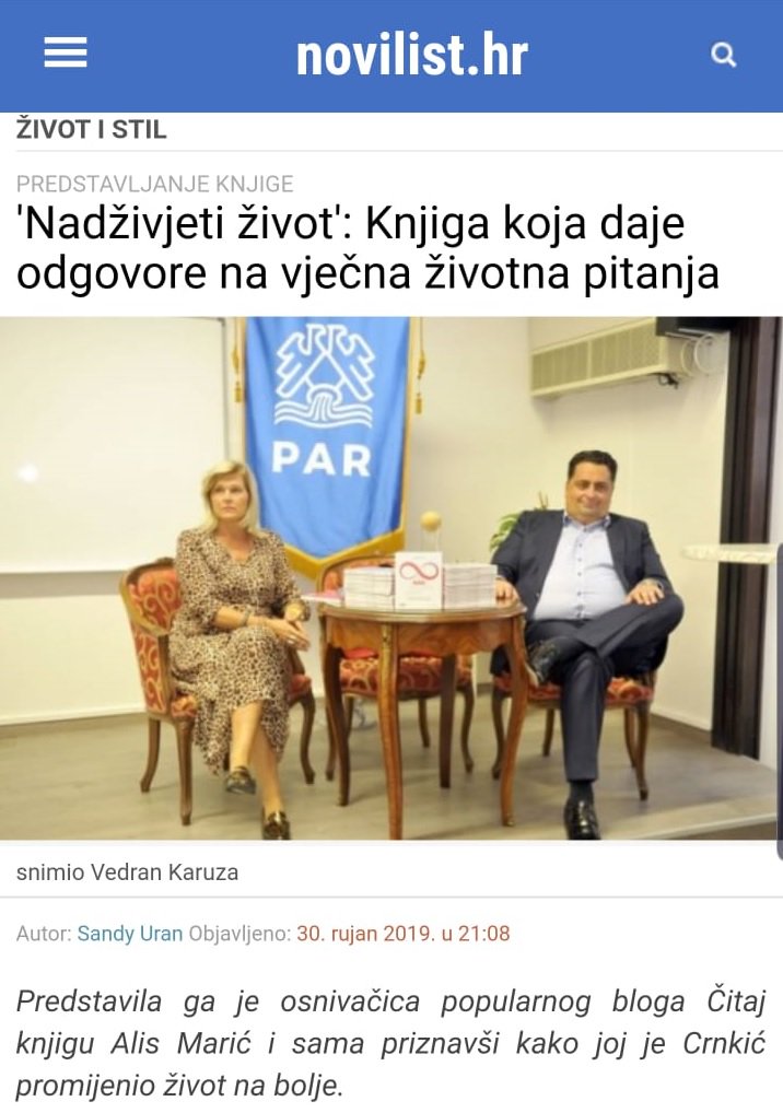 Dr_Kenan_Crnkic's tweet photo. Ne stišavaju se sjajni utisci sa sinoćnjeg druženja u Rijeci🔥
Vidimo se večeras u 19:00
Book Caffe Paradiso Otočac
Bit će SJAJNO!!!
#novilist
#nadživjetiživot
#Rijeka
#čitajknjigu
#tour2019
https://t.co/K9NgAHxZA7 https://t.co/4wmk6dGOtr