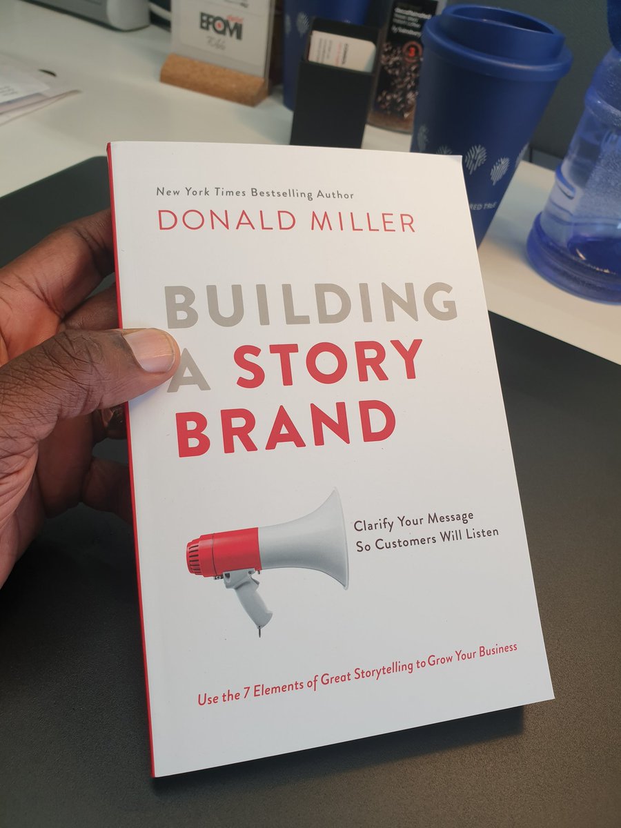 I went through the audio version of this book and I was thinking of getting the hard copy as a working tool. My wife, <a href="/KateEfomi/">Kate Efomi</a> just got it for me today for my birthday. Happy husband :-) 
I recommend #storybrand the book contain the secret weapon that will grow your business